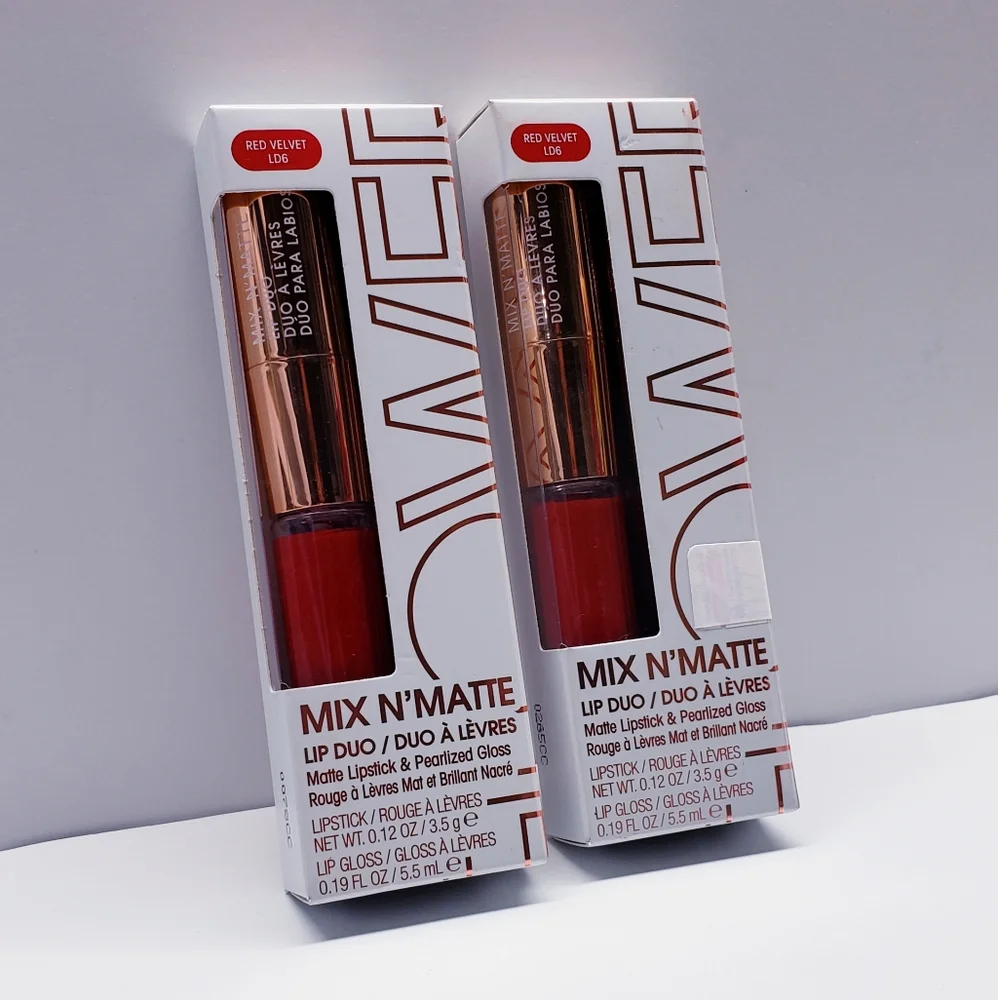 Flower Beauty Mix N’ Matte Lip Duo/Full Coverage Matte Lipstick,RED VELVET LD6